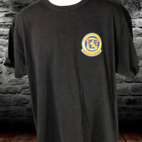 Second Battalion 4TH Marines Black Shirt - Picture 4 of 7